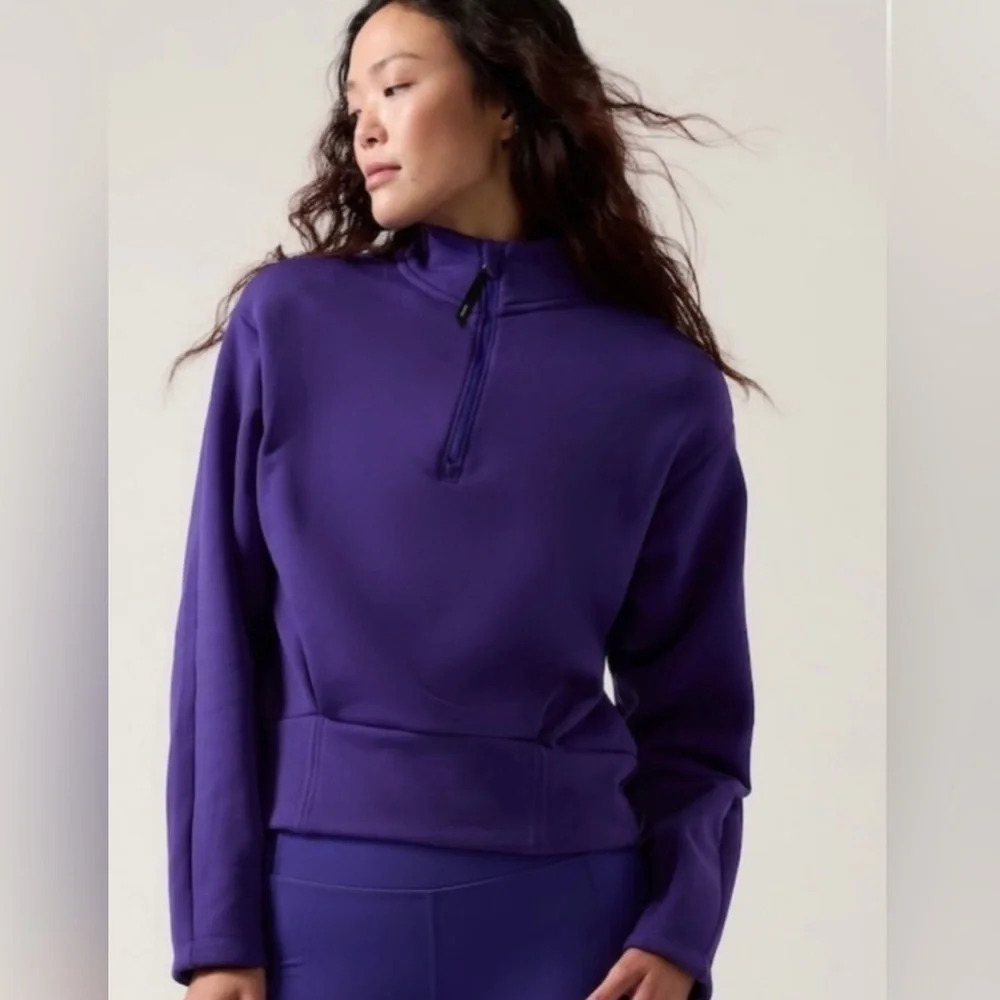 Athleta Altitude Polartec Half Zip Sweatshirt, Medium